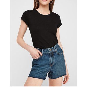 NWT Express High Waisted Dark Wash Shorts